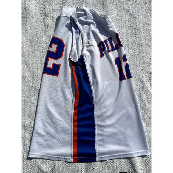 Nike Detroit Pistons Hamilton #12 Men White Jersey Mesh Sewn  Large Sports Core - Picture 12 of 14